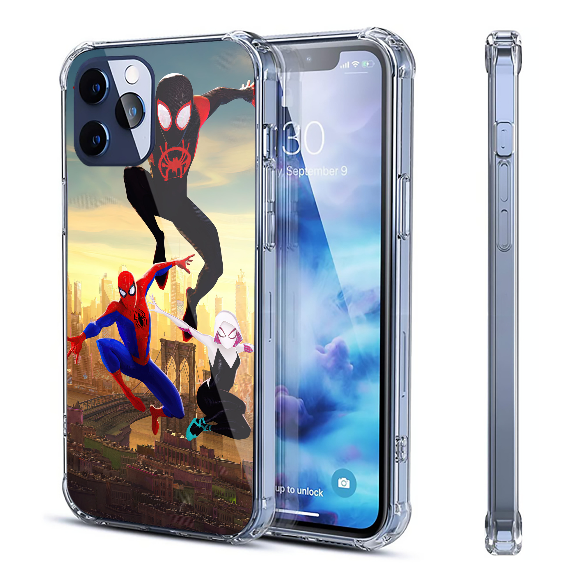 （画像用） Spider Man スパイダーマン 【iPhone 12シリーズ対応】透明スマホケース（クリアソフトケース）